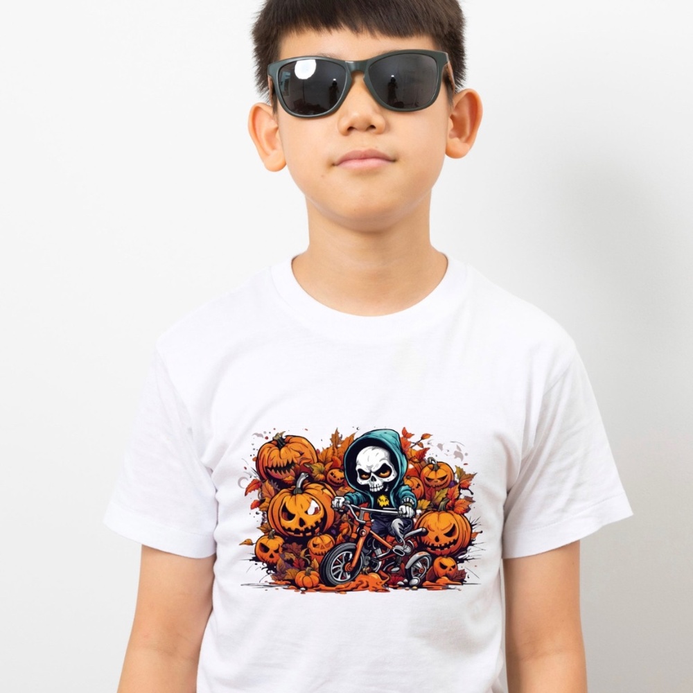 Boys Halloween bmx shirt